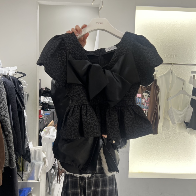 TYCHE韓國直郵㊣女士新款職業真品休閑推薦25秋冬襯衫蕾絲衫TYCHE襯衫/蕾絲衫圖色2