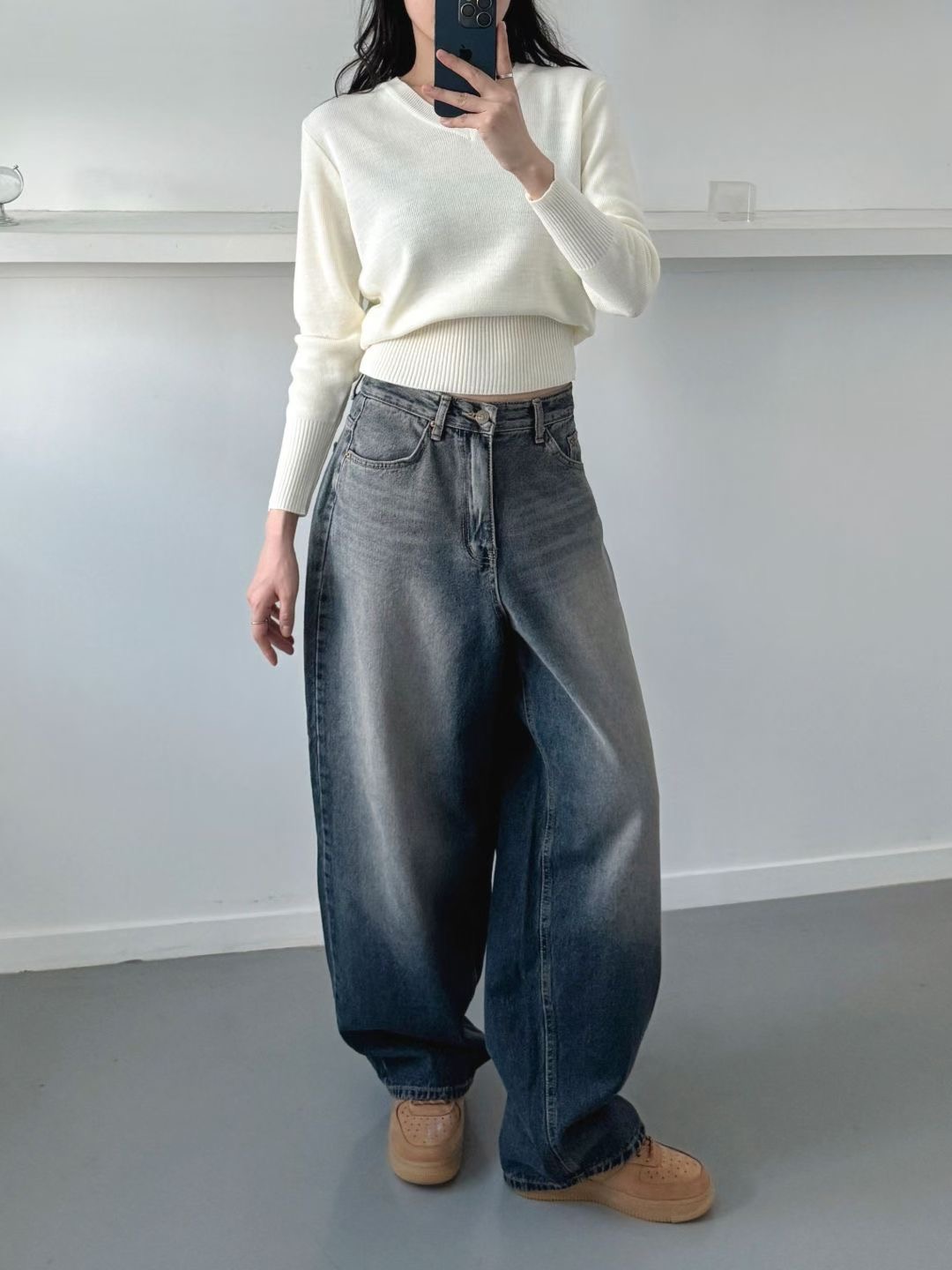 DOUBLEM東大門㊣代購女士新品熱賣推薦人氣時尚真品職業牛仔褲DOUBLEM牛仔褲