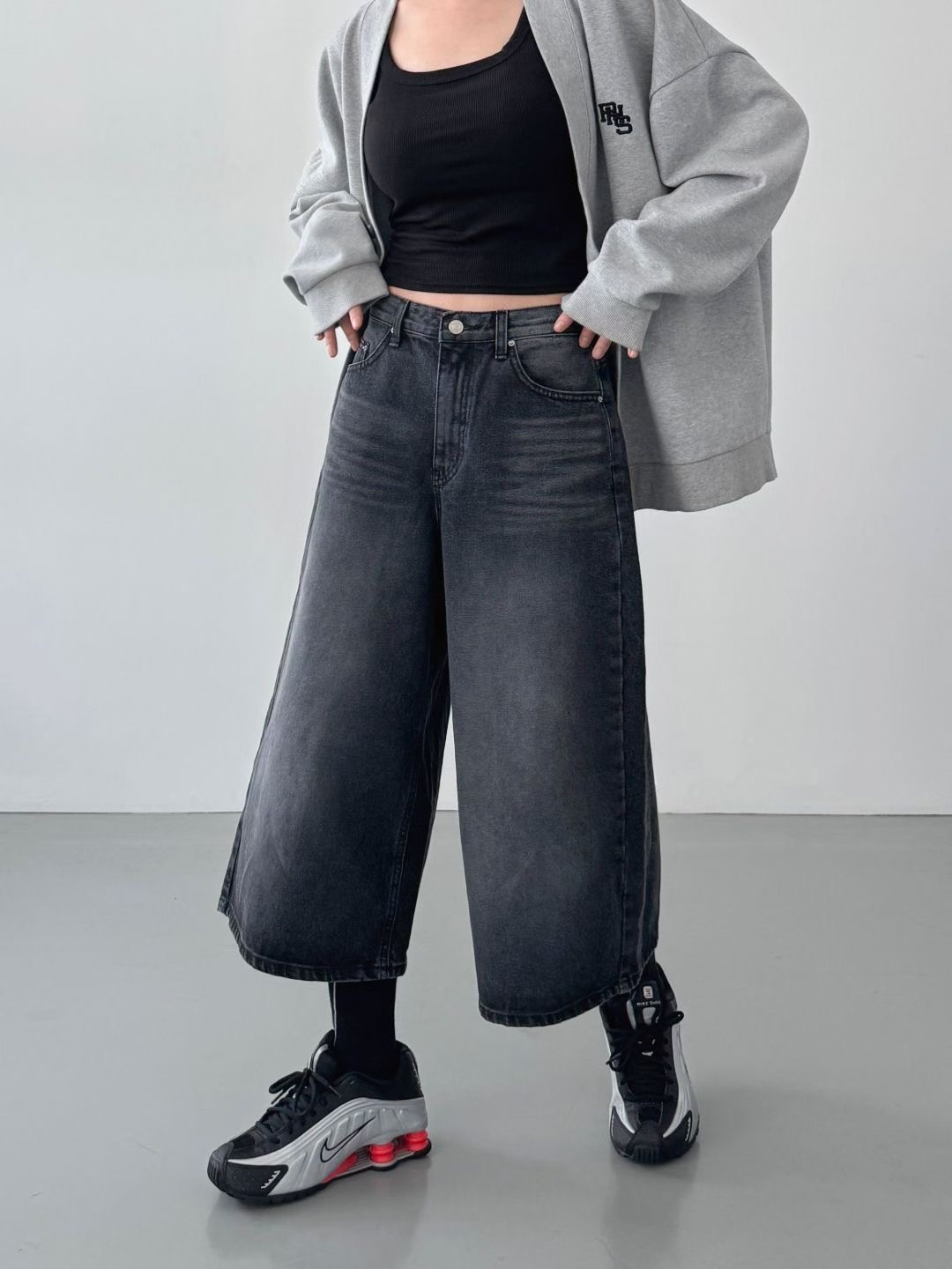 DOUBLEM韓國代購㊣女裝新款職業人氣推薦時尚25秋冬真品牛仔褲DOUBLEM牛仔褲