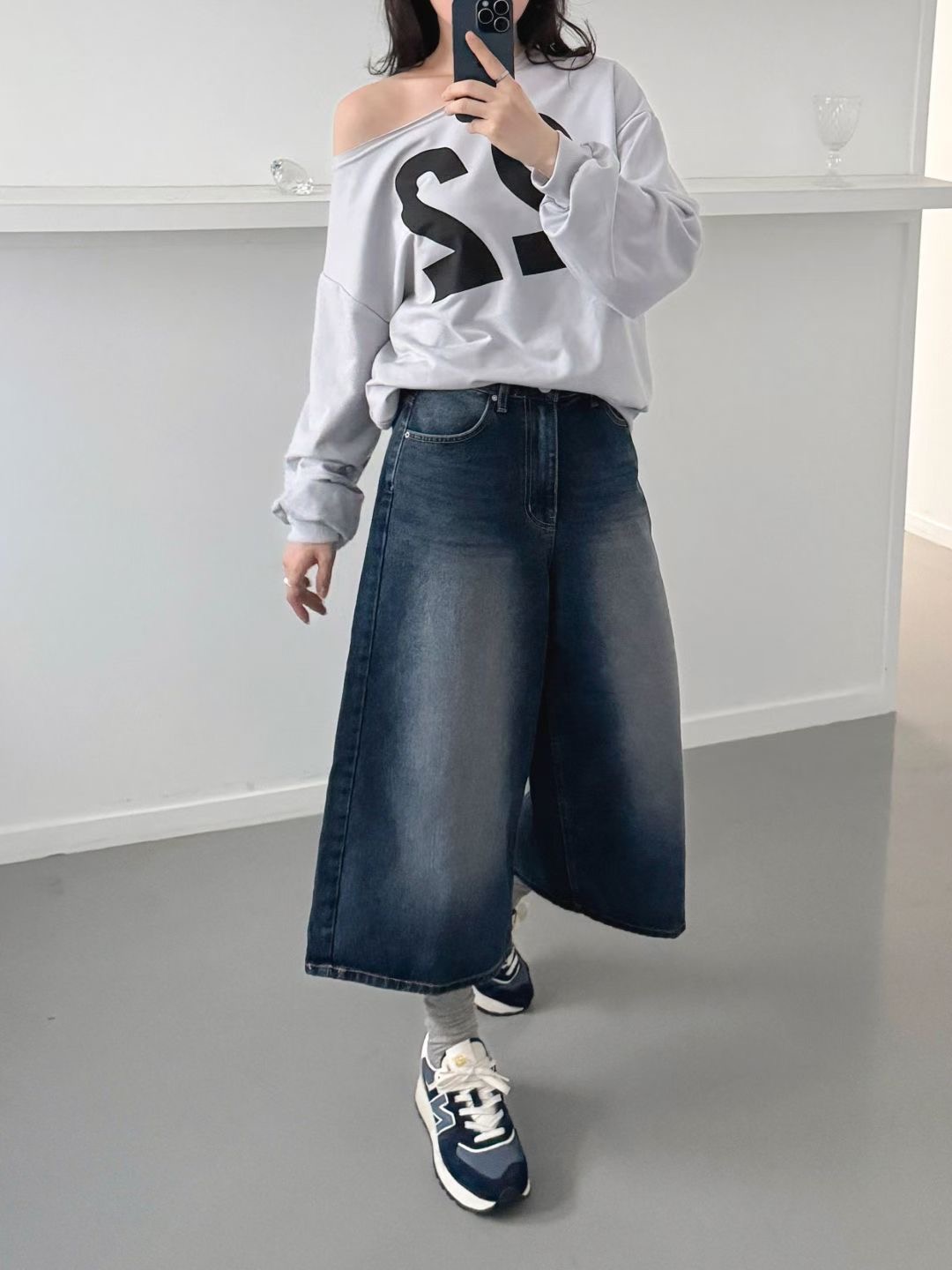 DOUBLEM韓國直郵㊣女士新品真品休閑25秋冬時尚熱賣推薦牛仔褲DOUBLEM牛仔褲