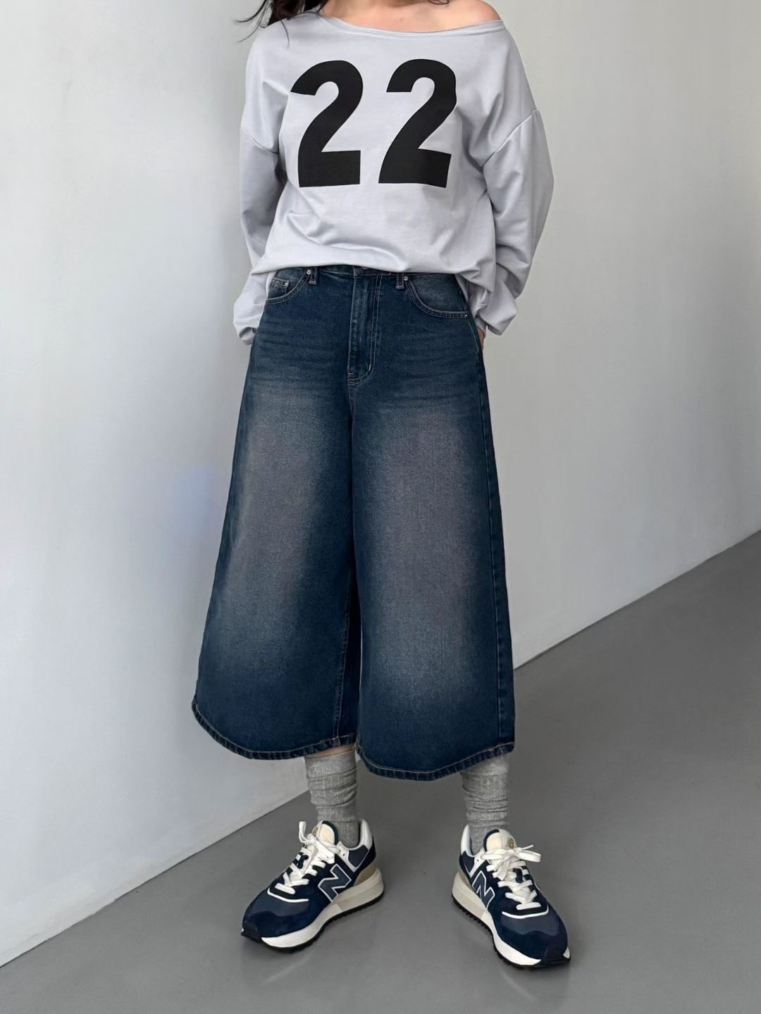 DOUBLEM韓國直郵㊣女士新品真品休閑25秋冬時尚熱賣推薦牛仔褲DOUBLEM牛仔褲圖色1