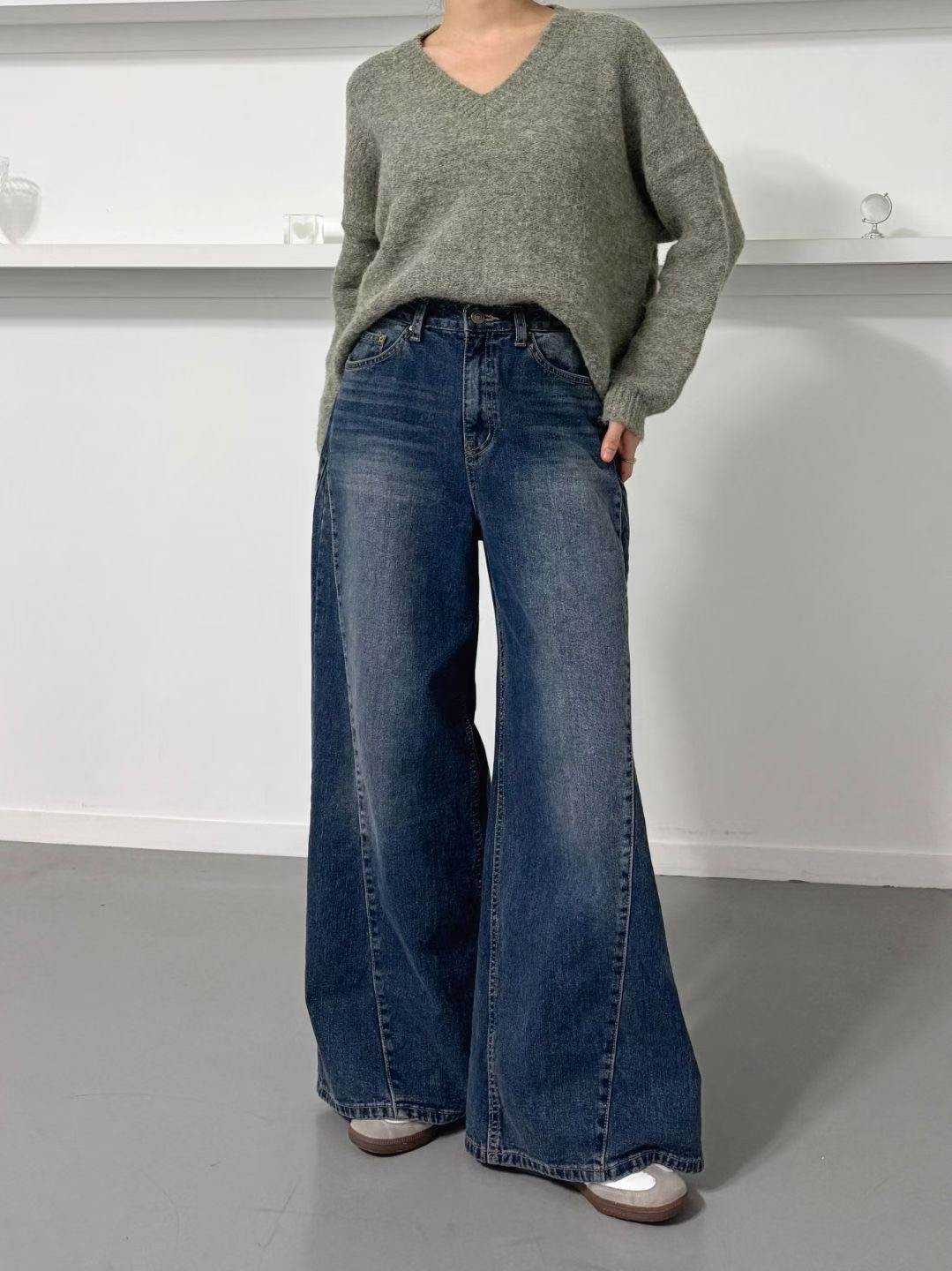 DOUBLEM東大門㊣實拍女士新品人氣熱賣真品推薦職業時尚牛仔褲DOUBLEM牛仔褲