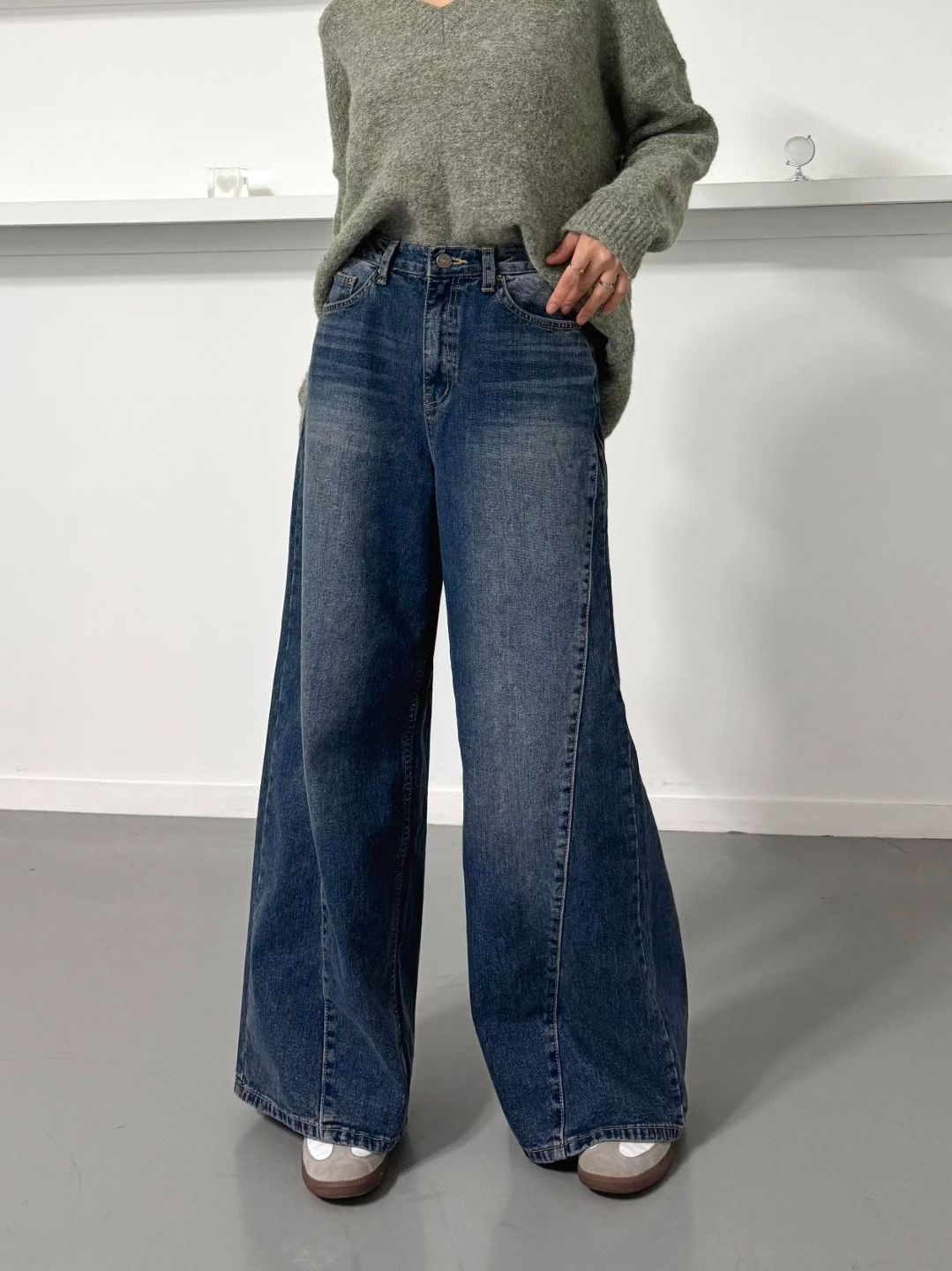 DOUBLEM東大門㊣實拍女士新品人氣熱賣真品推薦職業時尚牛仔褲DOUBLEM牛仔褲