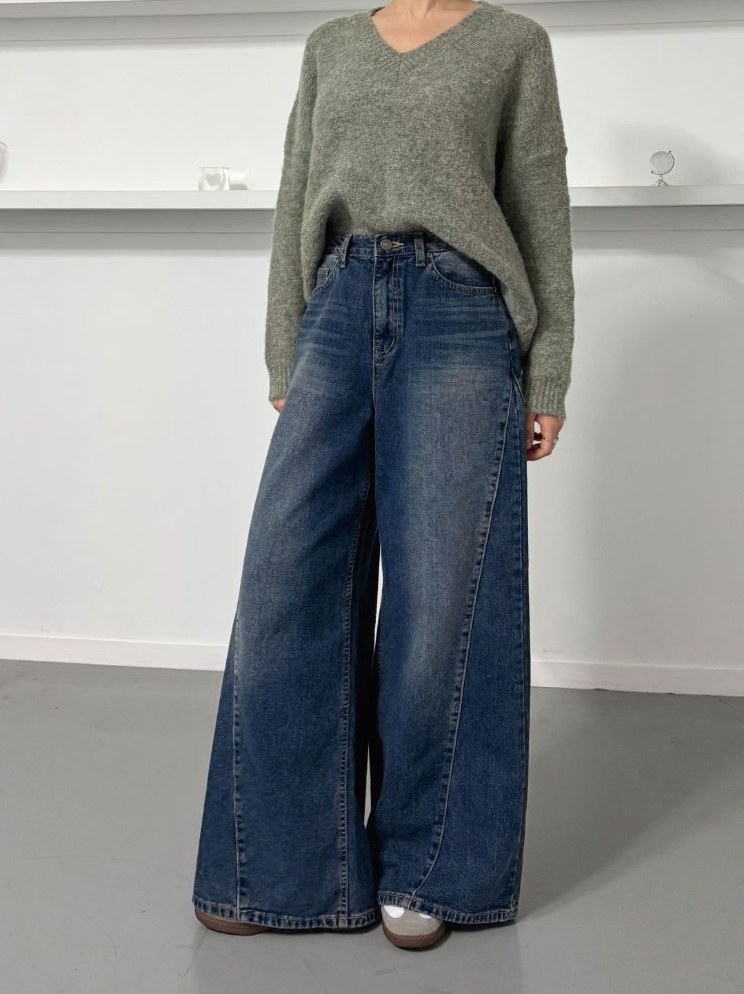 DOUBLEM東大門㊣實拍女士新品人氣熱賣真品推薦職業時尚牛仔褲DOUBLEM牛仔褲圖色1