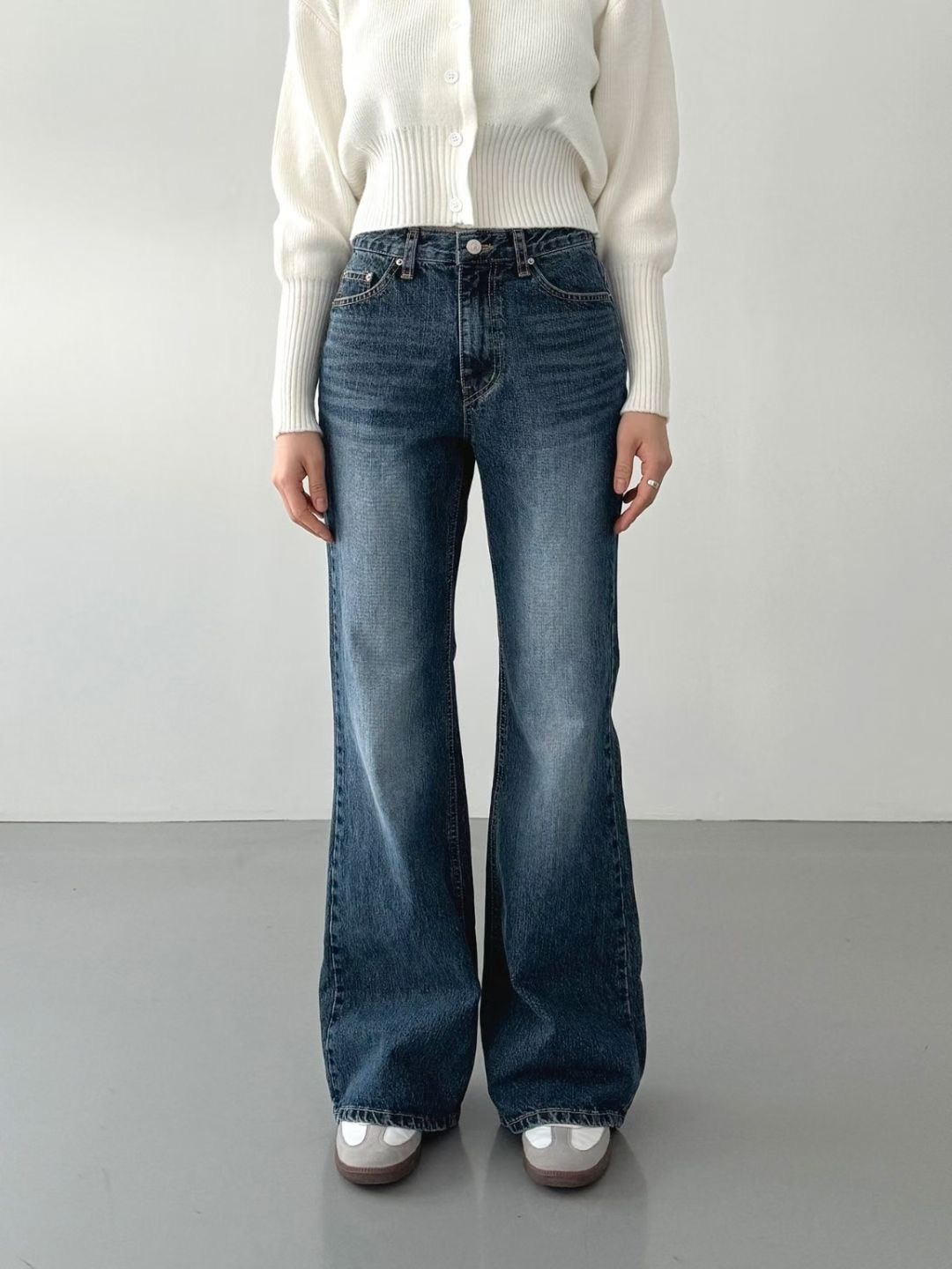 DOUBLEM東大門㊣實拍女裝新款推薦職業真品休閑熱賣人氣牛仔褲DOUBLEM牛仔褲圖色1