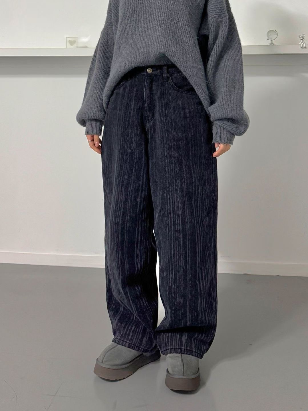 DOUBLEM東大門㊣直郵女士新品休閑25秋冬真品熱賣人氣牛仔褲DOUBLEM牛仔褲圖色2