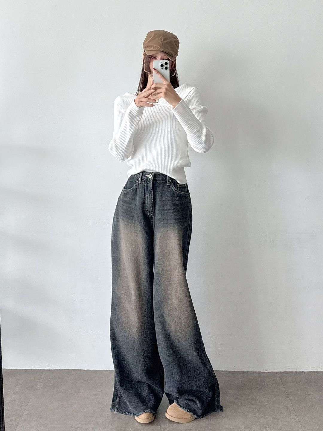 DOUBLEM東大門㊣直郵女裝新品職業時尚推薦休閑熱賣真品牛仔褲DOUBLEM牛仔褲圖色1