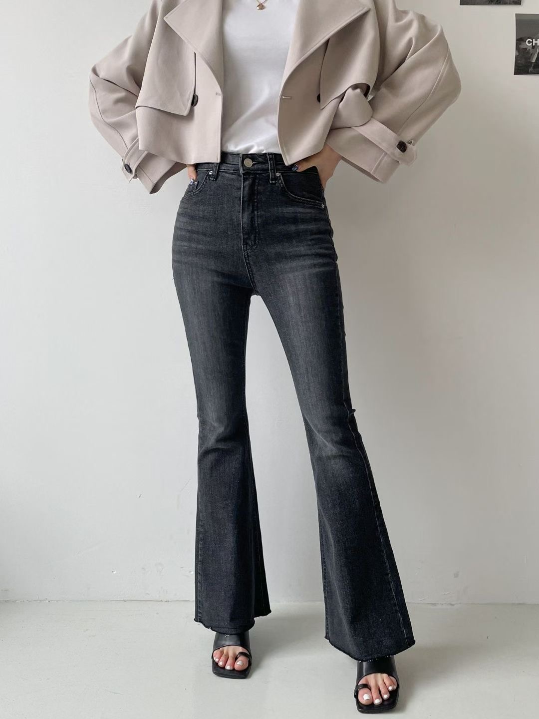 DOUBLEM韓國直郵㊣女裝新款職業推薦25秋冬真品時尚熱賣牛仔褲DOUBLEM牛仔褲圖色1