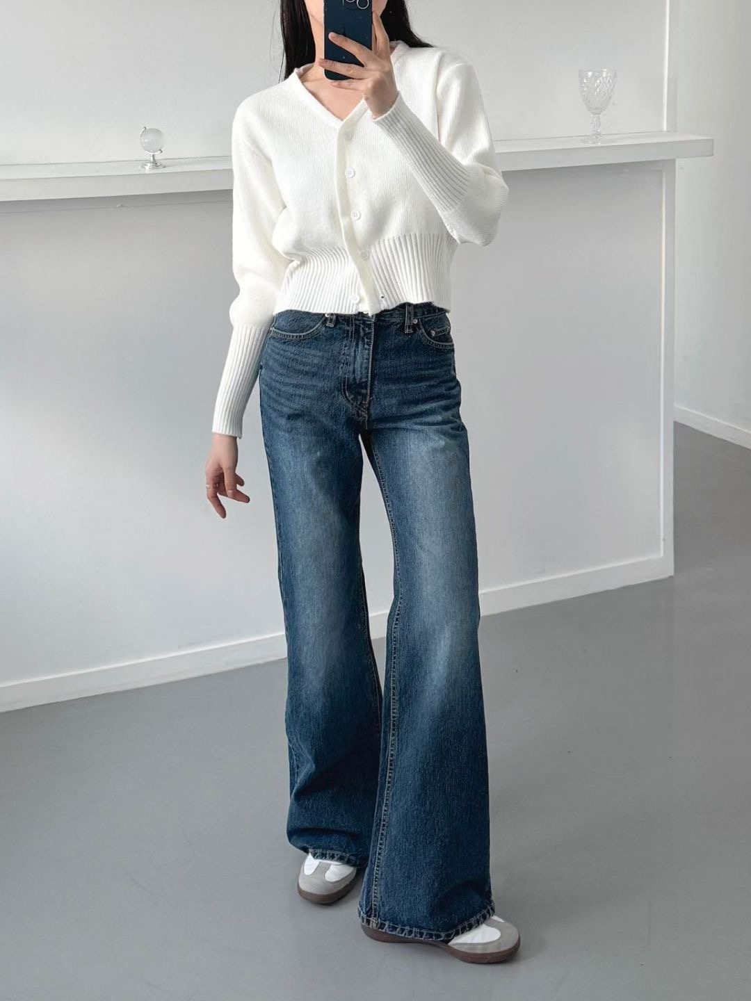 DOUBLEM東大門㊣實拍女裝新款人氣推薦熱賣25秋冬職業牛仔褲DOUBLEM牛仔褲圖色1