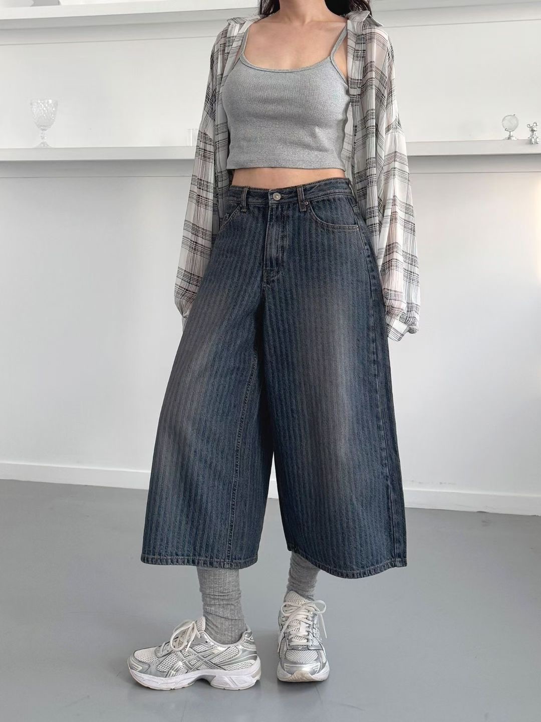 DOUBLEM韓國直郵㊣女士新款熱賣真品職業推薦休閑時尚牛仔褲DOUBLEM牛仔褲