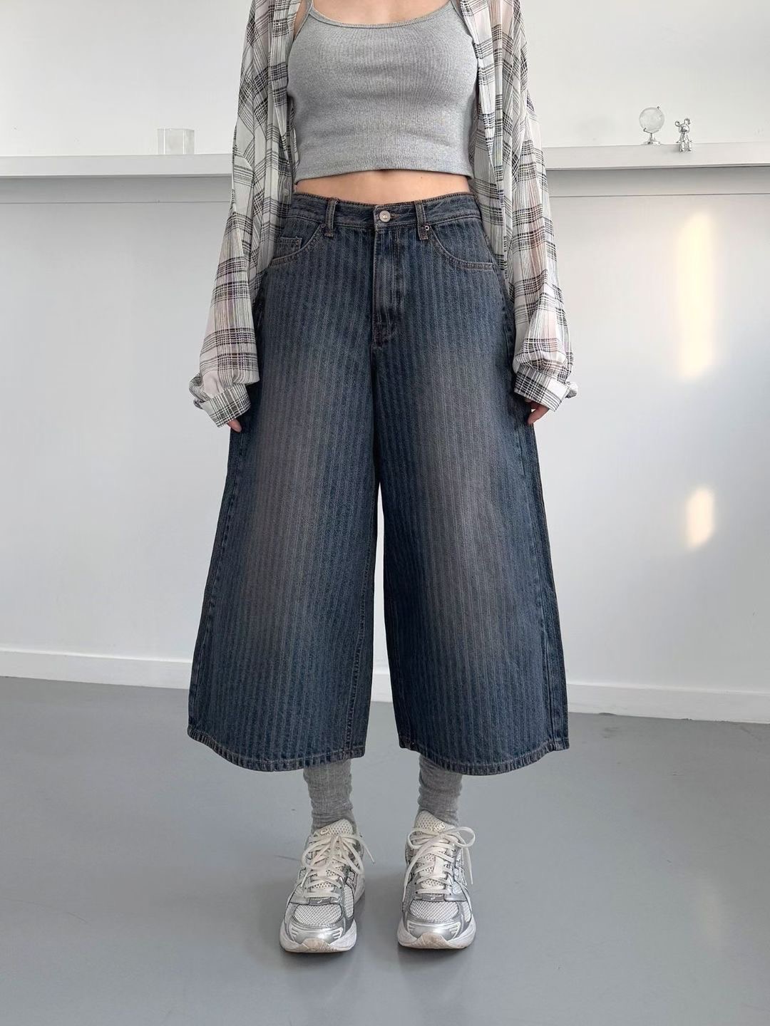 DOUBLEM韓國直郵㊣女士新款熱賣真品職業推薦休閑時尚牛仔褲DOUBLEM牛仔褲圖色1