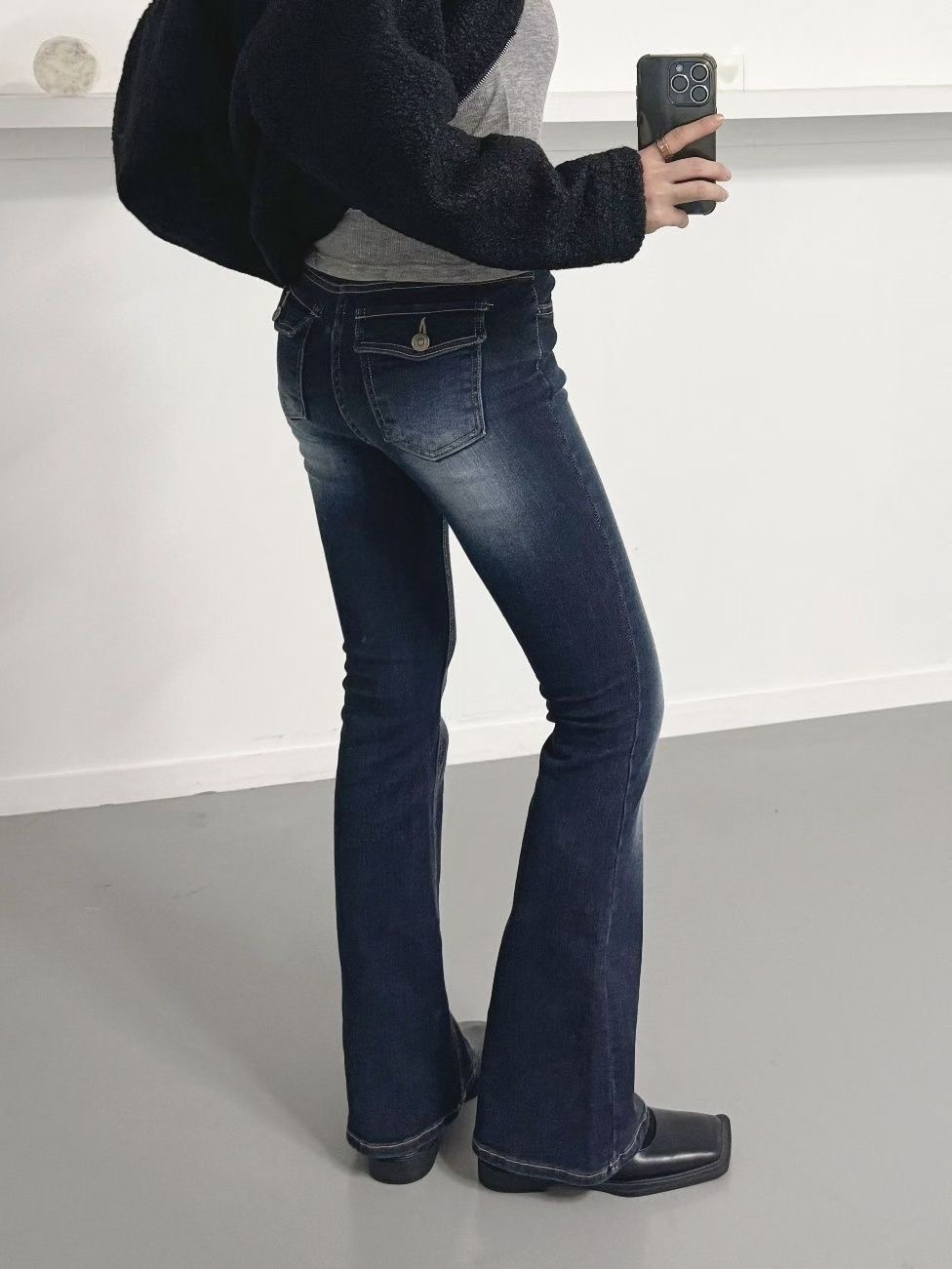 DOUBLEM東大門㊣實拍女裝新款25秋冬真品休閑推薦時尚牛仔褲DOUBLEM牛仔褲