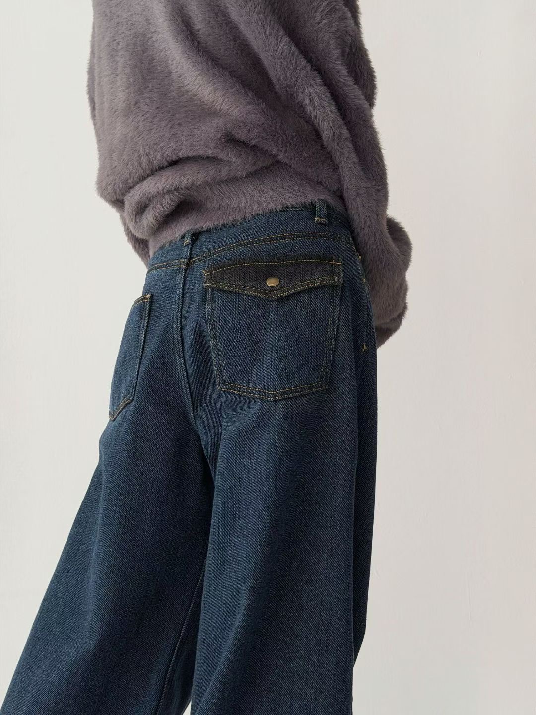 DOUBLEM東大門㊣直郵女裝新款推薦真品熱賣人氣職業休閑牛仔褲DOUBLEM牛仔褲