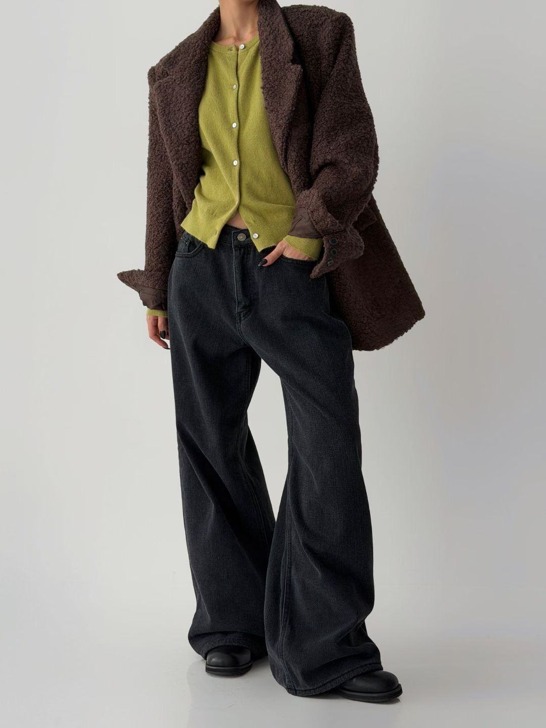 DOUBLEM東大門㊣直郵女裝新款推薦真品熱賣人氣職業休閑牛仔褲DOUBLEM牛仔褲圖色2