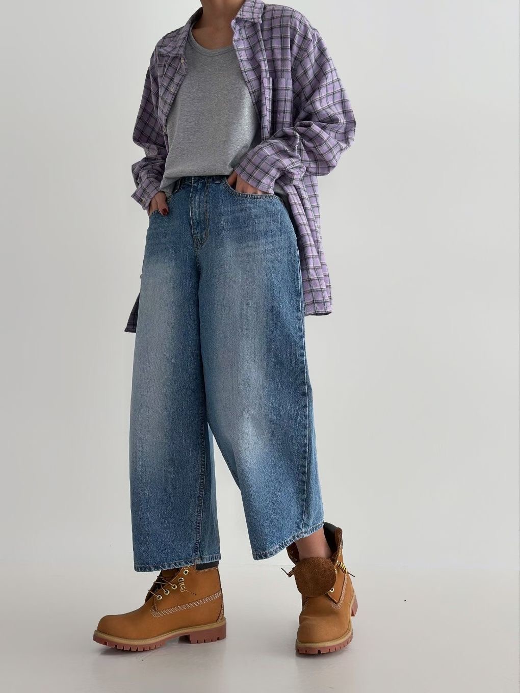 DOUBLEM東大門㊣代購女裝新款時尚職業真品熱賣25秋冬牛仔褲DOUBLEM牛仔褲