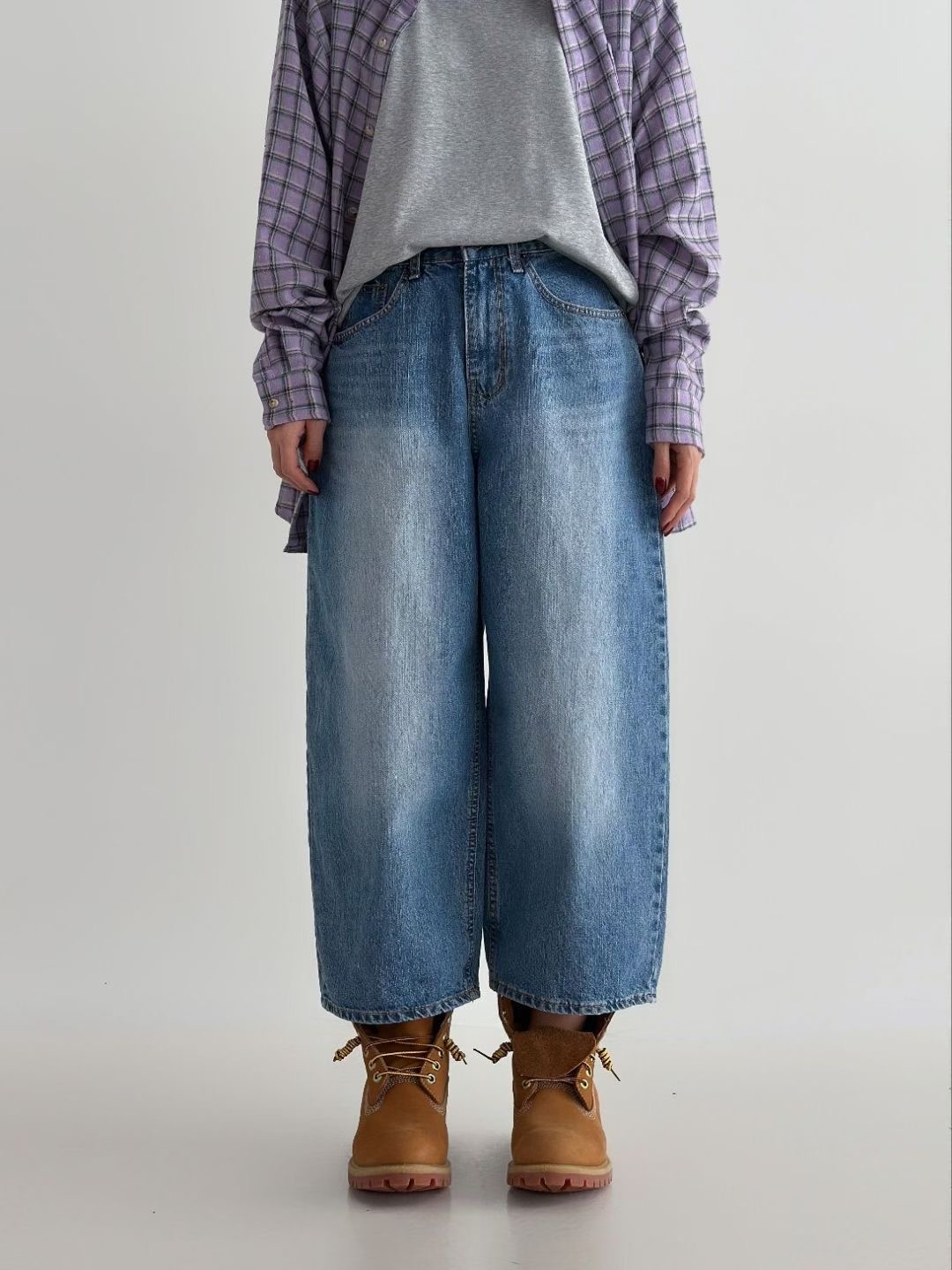 DOUBLEM東大門㊣代購女裝新款時尚職業真品熱賣25秋冬牛仔褲DOUBLEM牛仔褲圖色1