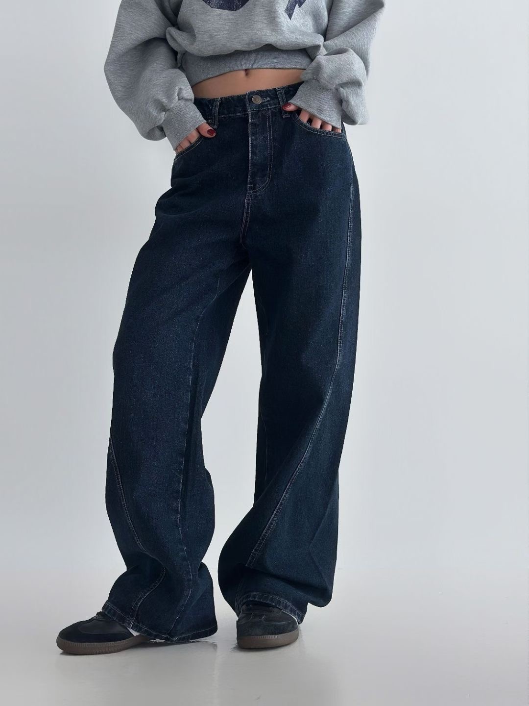 DOUBLEM韓國直郵㊣女士新品25秋冬時尚熱賣休閑人氣推薦牛仔褲DOUBLEM牛仔褲