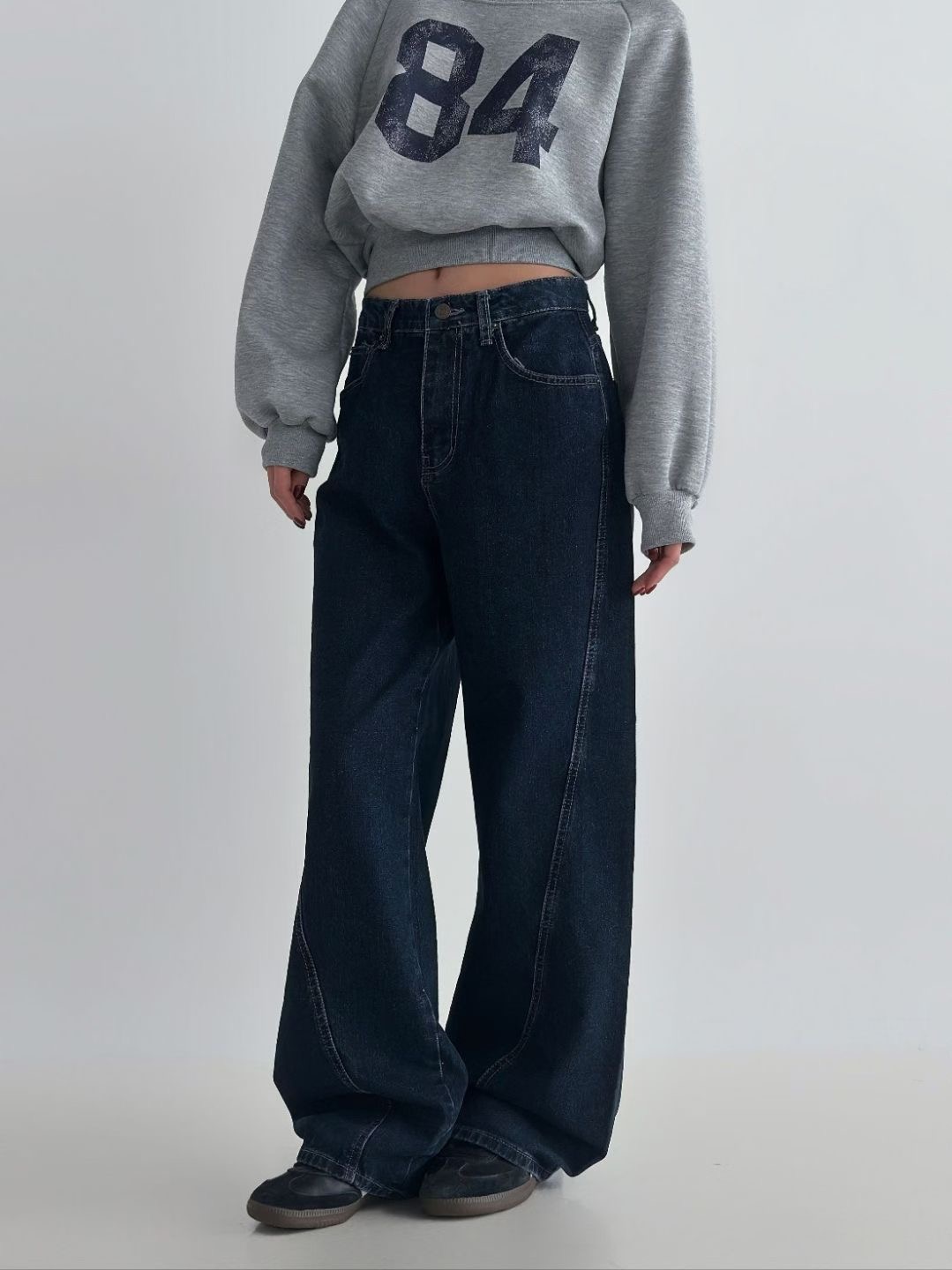 DOUBLEM韓國直郵㊣女士新品25秋冬時尚熱賣休閑人氣推薦牛仔褲DOUBLEM牛仔褲圖色1