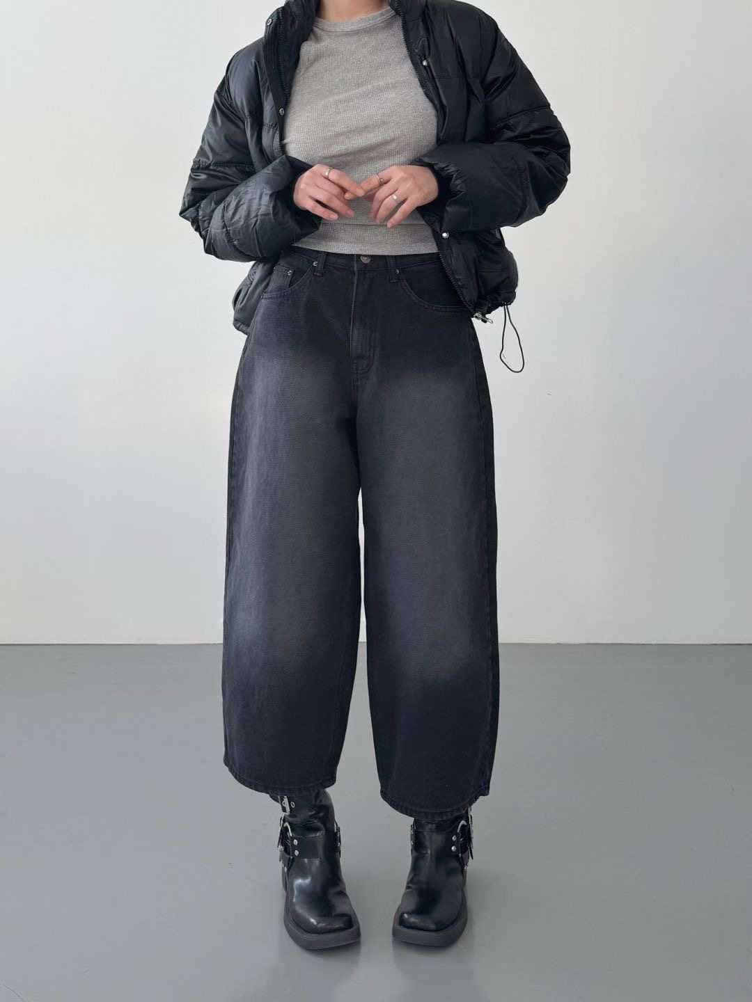 DOUBLEM東大門㊣實拍女士新款人氣真品時尚職業推薦休閑牛仔褲DOUBLEM牛仔褲