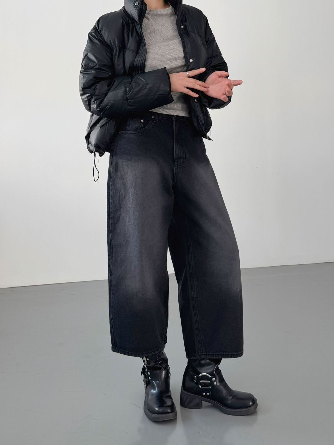 DOUBLEM東大門㊣實拍女士新款人氣真品時尚職業推薦休閑牛仔褲DOUBLEM牛仔褲