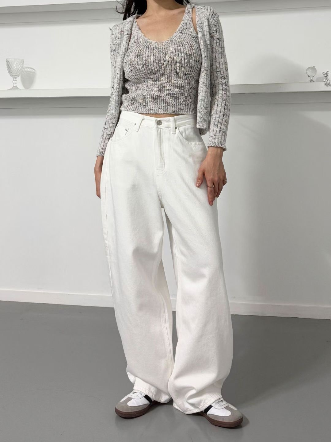 DOUBLEM東大門㊣代購女裝新款休閑人氣25秋冬推薦時尚牛仔褲DOUBLEM牛仔褲圖色2