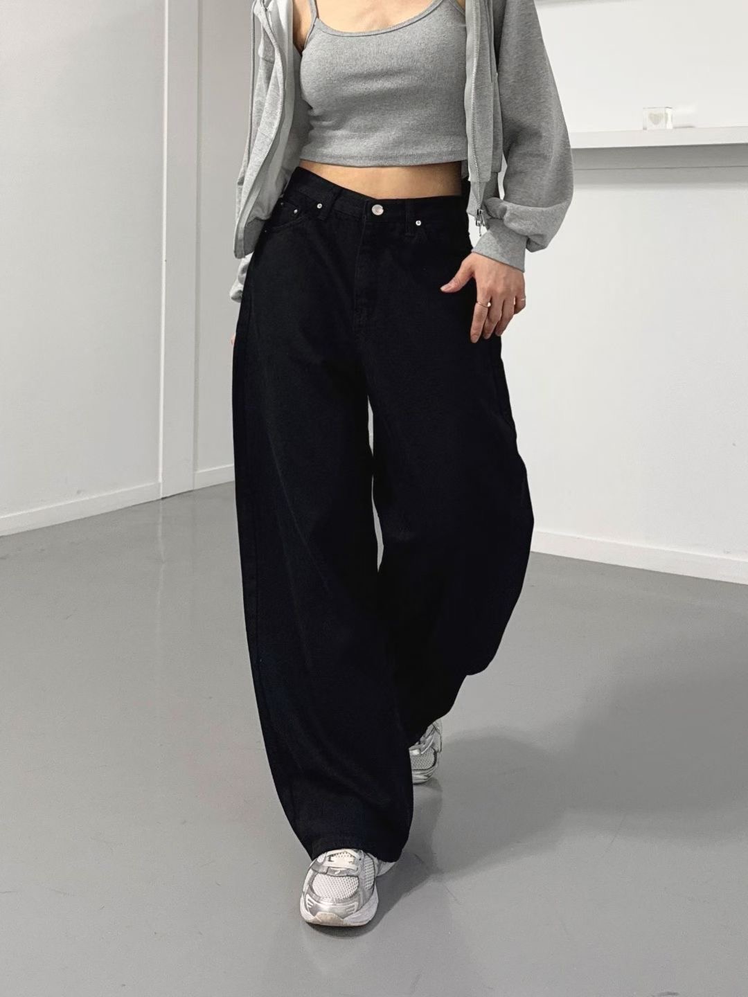 DOUBLEM東大門㊣代購女裝新款休閑人氣25秋冬推薦時尚牛仔褲DOUBLEM牛仔褲圖色3