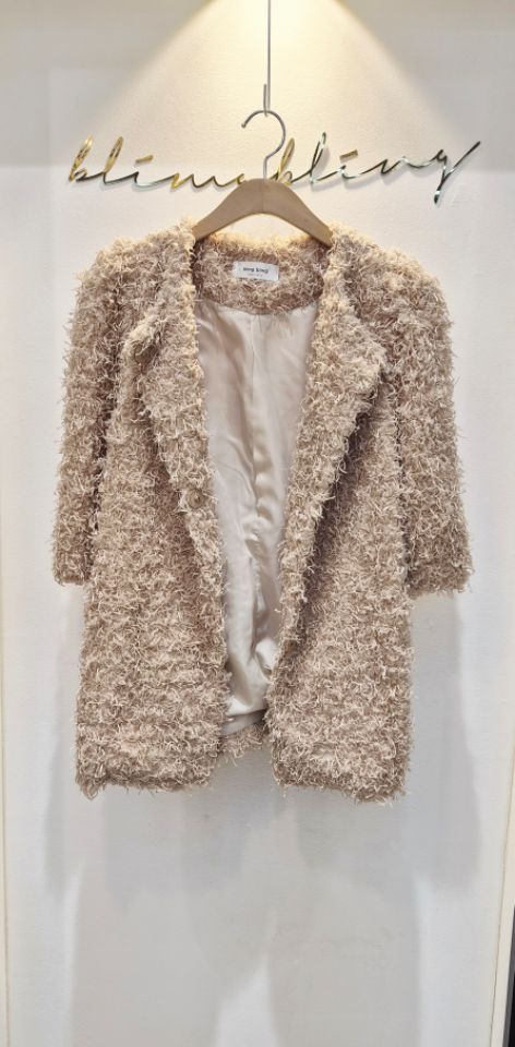 RICO東大門㊣實拍女裝新款25秋冬時尚職業推薦人氣夾克皮草bling bling/RICO夾克