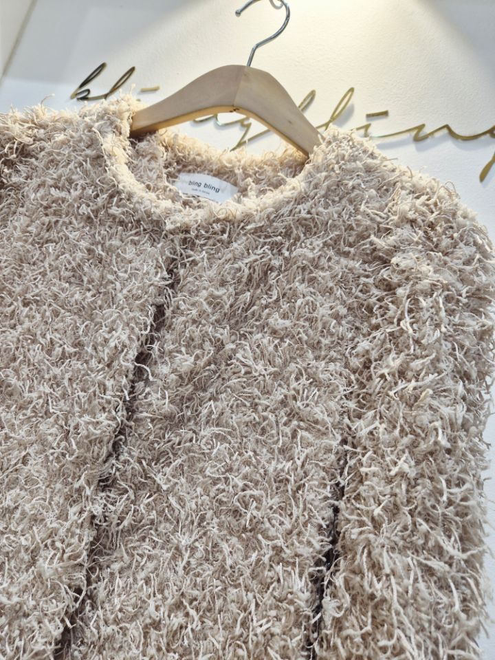 RICO東大門㊣實拍女裝新款25秋冬時尚職業推薦人氣夾克皮草bling bling/RICO夾克