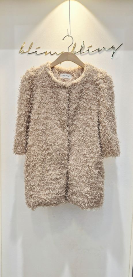 RICO東大門㊣實拍女裝新款25秋冬時尚職業推薦人氣夾克皮草bling bling/RICO夾克圖色1