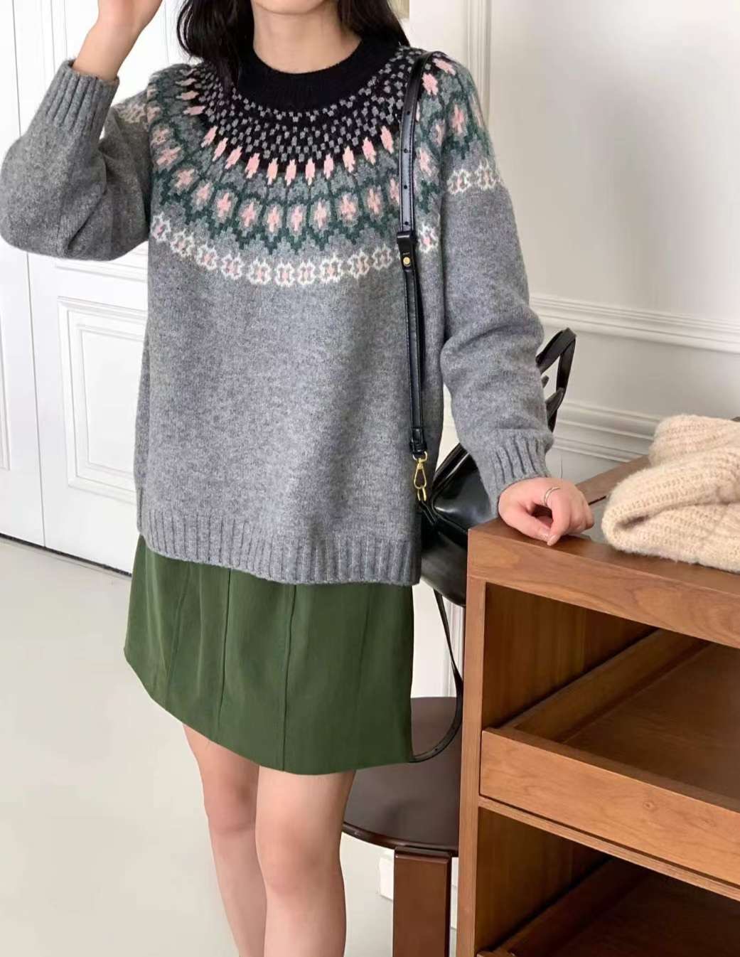 Y.BUTTERFIY東大門㊣直郵女士新款職業推薦時尚人氣真品毛衣Y.BUTTERFIY毛衣圖色2