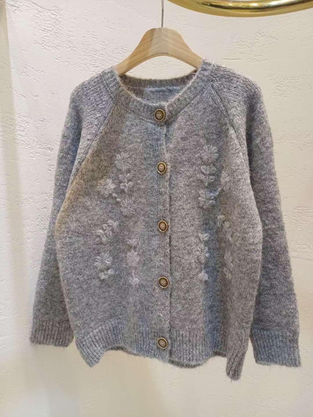 Y.BUTTERFIY東大門㊣直郵女士新款人氣推薦時尚休閑毛衣開衫Y.BUTTERFIY毛衣圖色3