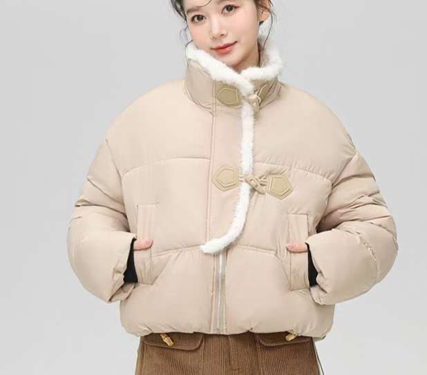 Y.BUTTERFIY韓國直郵㊣女裝新款休閑職業25秋冬短款棉服填充Y.BUTTERFIY短款棉服圖色2