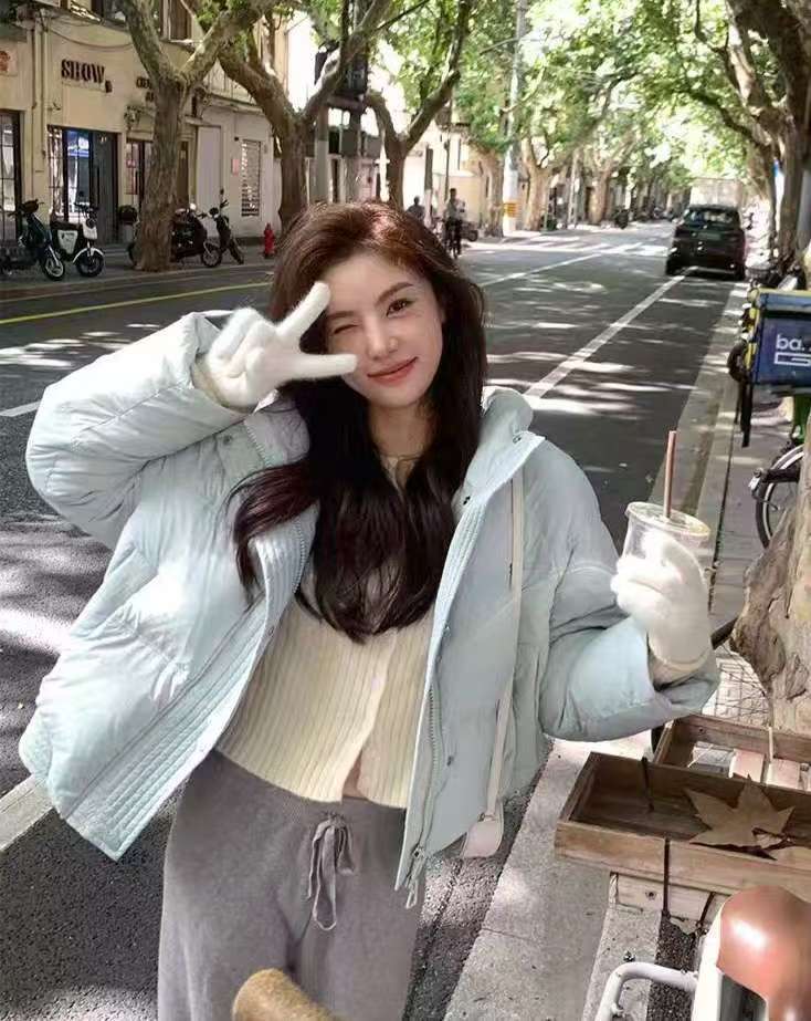 Y.BUTTERFIY韓國直郵㊣女士新款真品職業人氣熱賣短款棉服Y.BUTTERFIY短款棉服圖色2