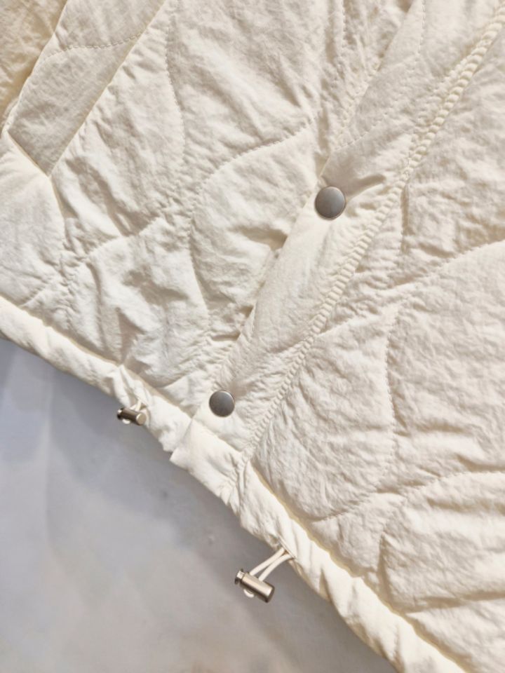 RICO韓國代購㊣女士新款真品推薦職業短款棉服毛皮填充絎縫bling bling/RICO短款棉服