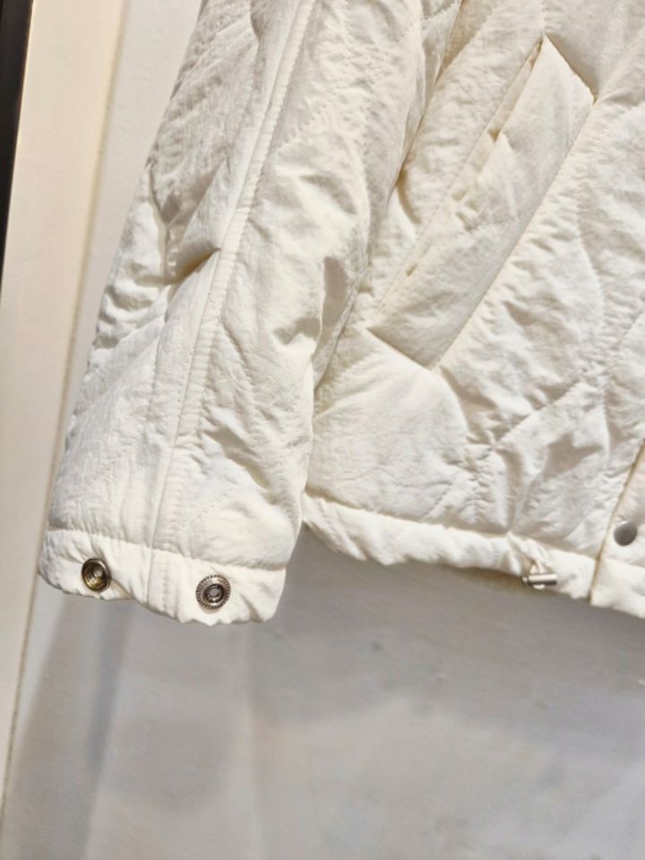 RICO韓國代購㊣女士新款真品推薦職業短款棉服毛皮填充絎縫bling bling/RICO短款棉服