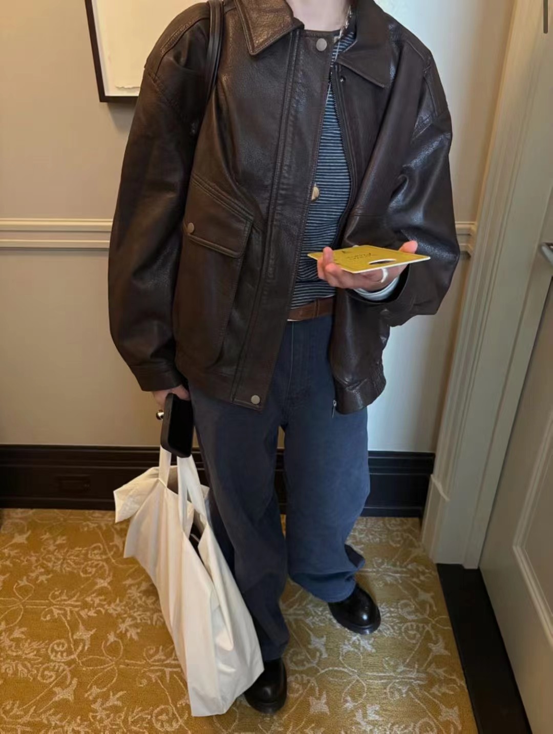 MELMEONT東大門㊣實拍女裝新款推薦休閑熱賣真品25秋冬皮衣MELMEONT皮衣