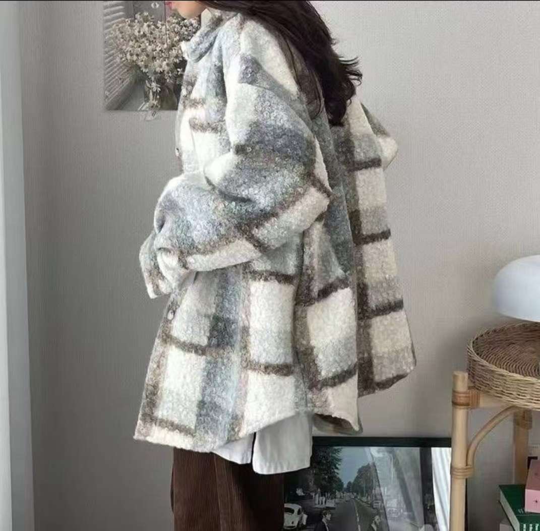 Y.BUTTERFIY韓國直郵㊣女裝新款真品人氣推薦襯衫蕾絲衫格子Y.BUTTERFIY襯衫/蕾絲衫