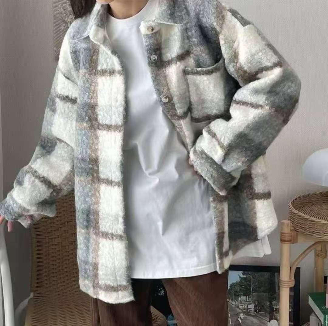 Y.BUTTERFIY韓國直郵㊣女裝新款真品人氣推薦襯衫蕾絲衫格子Y.BUTTERFIY襯衫/蕾絲衫圖色2