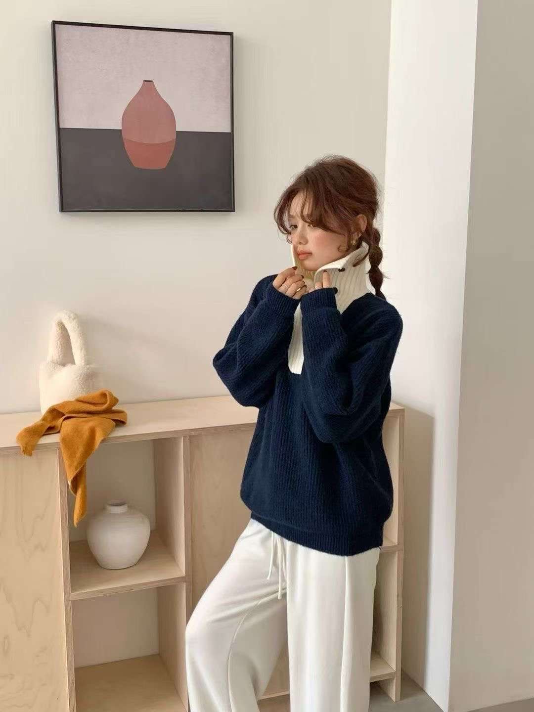 Y.BUTTERFIY韓國直郵㊣女士新品熱賣人氣推薦職業休閑毛衣Y.BUTTERFIY毛衣