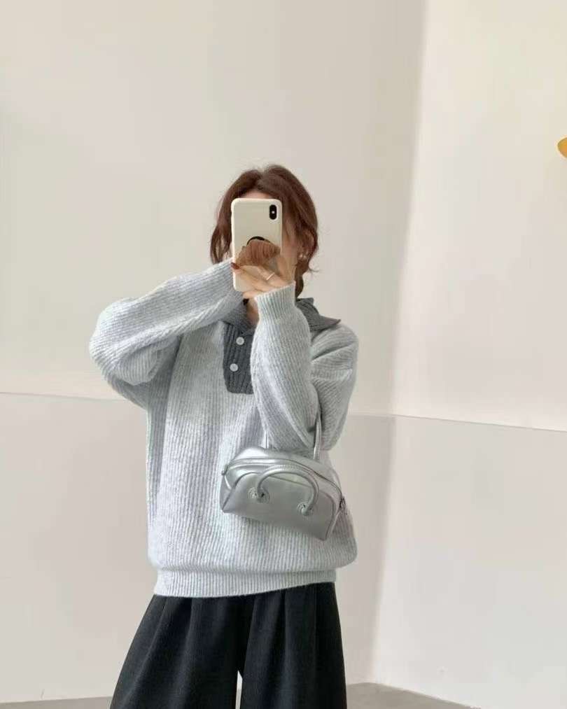 Y.BUTTERFIY韓國直郵㊣女士新品熱賣人氣推薦職業休閑毛衣Y.BUTTERFIY毛衣圖色3