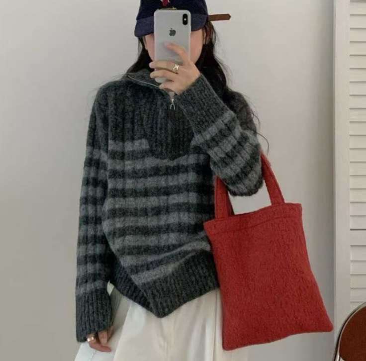 Y.BUTTERFIY東大門㊣直郵女裝新款職業25秋冬人氣推薦毛衣Y.BUTTERFIY毛衣圖色3