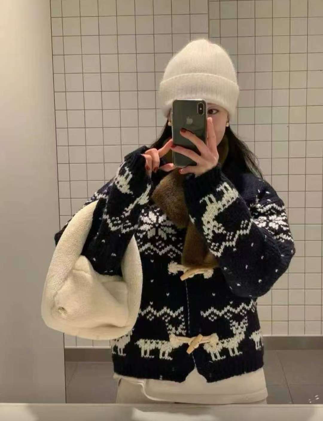 Y.BUTTERFIY東大門㊣代購女裝新款職業推薦人氣時尚毛衣開衫Y.BUTTERFIY毛衣圖色3