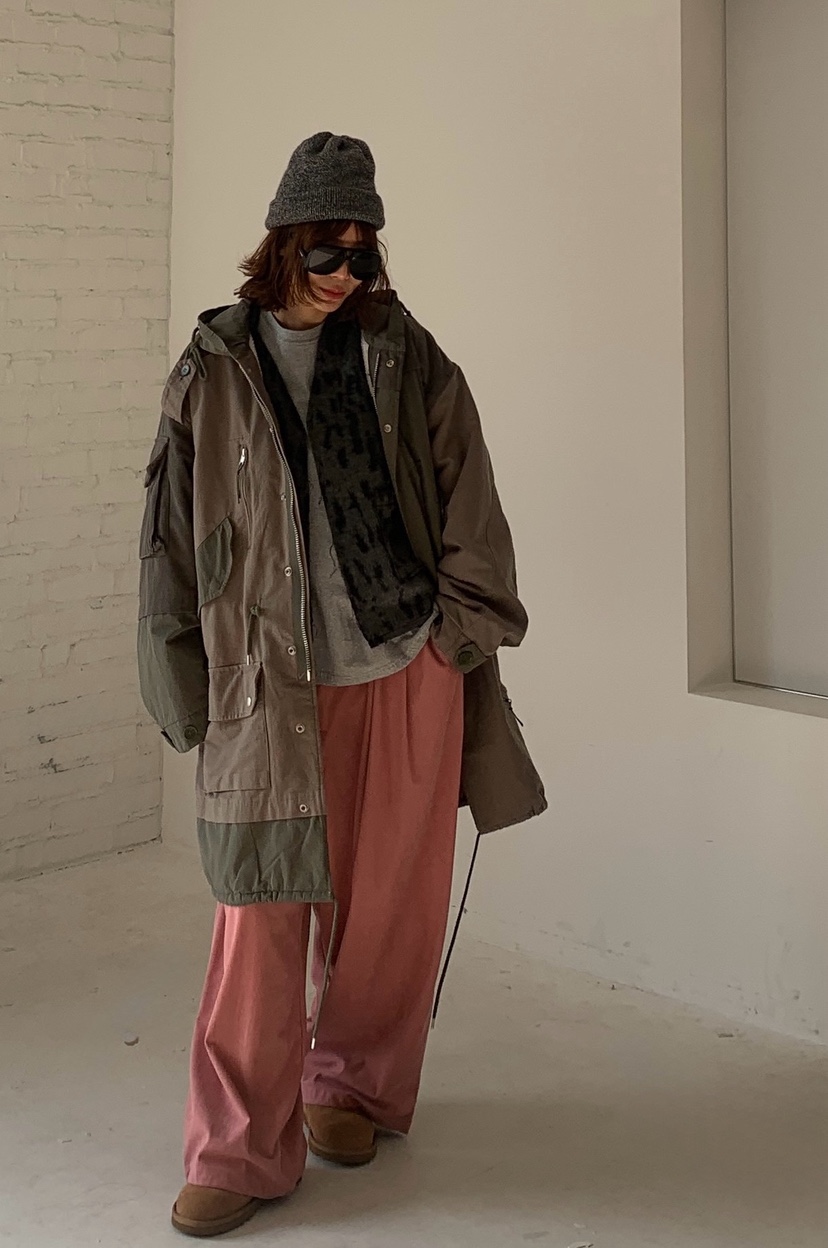 PARIS MATCH東大門㊣代購女裝新品職業休閑推薦中長款大衣PARIS MATCH中長款大衣