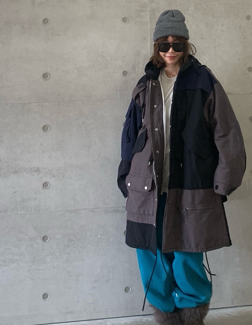 PARIS MATCH東大門㊣代購女裝新品職業休閑推薦中長款大衣PARIS MATCH中長款大衣圖色2