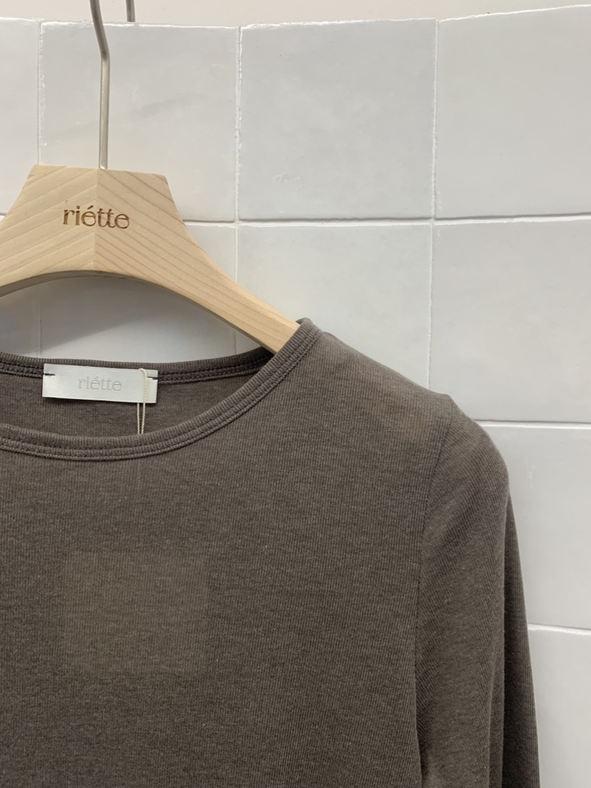 RIETTE東大門㊣直郵女裝新品25秋冬熱賣時尚職業長袖T恤羊毛RIETTE長袖T恤
