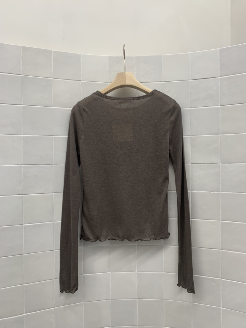 RIETTE東大門㊣直郵女裝新品25秋冬熱賣時尚職業長袖T恤羊毛RIETTE長袖T恤