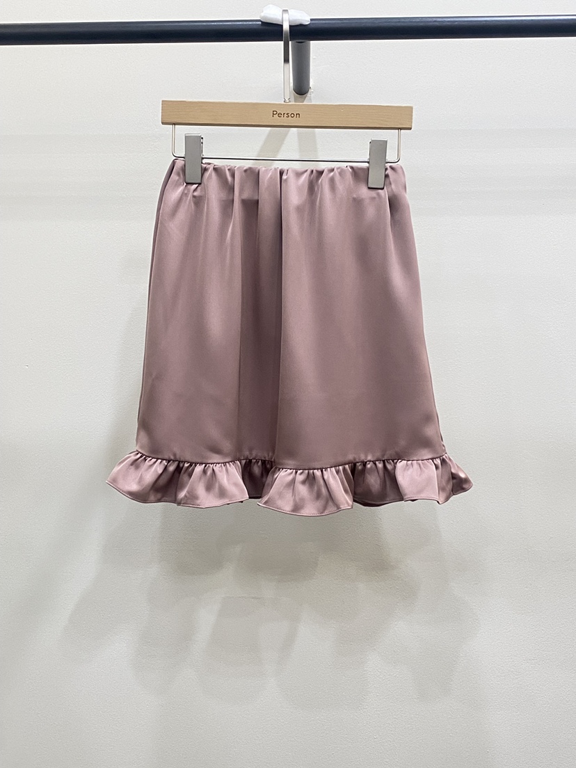 PERSON韓國直郵㊣女裝新品25秋冬推薦休閑職業時尚短裙緞面PERSON短裙圖色1