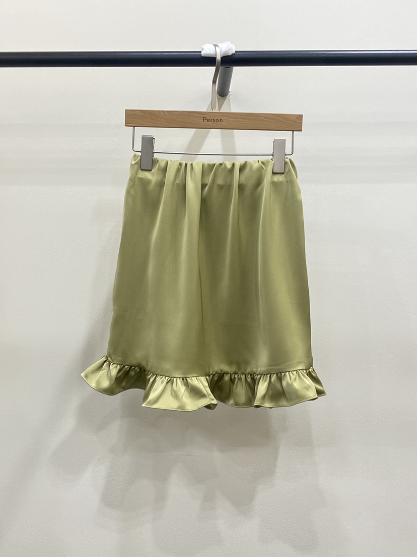 PERSON韓國直郵㊣女裝新品25秋冬推薦休閑職業時尚短裙緞面PERSON短裙圖色2