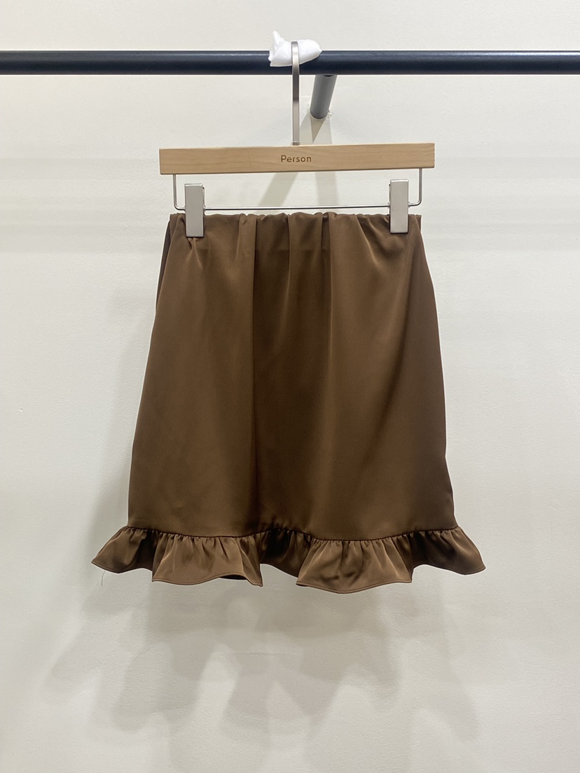 PERSON韓國直郵㊣女裝新品25秋冬推薦休閑職業時尚短裙緞面PERSON短裙圖色3