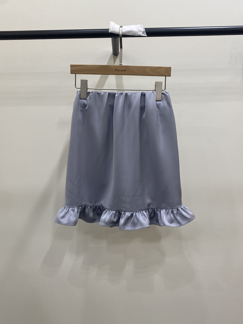 PERSON韓國直郵㊣女裝新品25秋冬推薦休閑職業時尚短裙緞面PERSON短裙圖色4